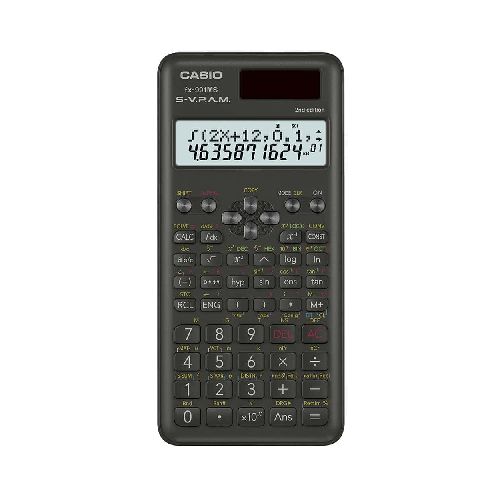 Calculadora Científica con 401 Funciones 2 Líneas en Pantalla Solar + Batería Casio - TONY Superpapelerías | Tienda en Linea