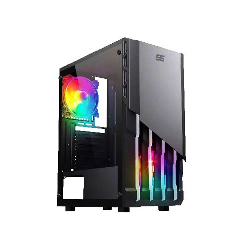 GABINETE GAMER START THE GAME CSG-530 mATX - CRISTAL, USB 3.0, S/FTE, NEGRO - TONY Superpapelerías | Tienda en Linea