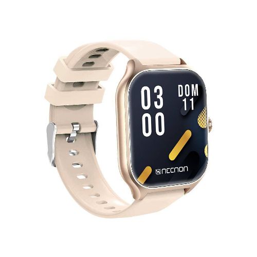 SMARTWATCH NSW-101 2.01  IP67 BT 5.0 APP FITPRO BAT 180 mAH MIDE CALORIAS FC CON VIBRACIÓN MULTIMEDIA FUNCIÓN BUSCAR Y FOTOS A DISTANCIA BEIGE/DORADO - TONY Superpapelerías | Tienda en Linea