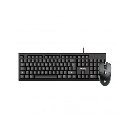 Kit de Teclado y Mouse  Stylos STPKTM4B - Español, 105 teclas, Negro - TONY Superpapelerías | Tienda en Linea