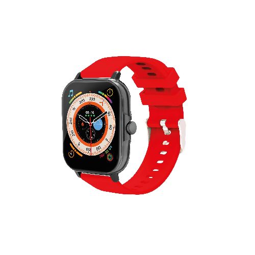 Smartwatch NECNON NSW-201 1.81 pulgadas Full Touch IP67 BT 5.0 Android/IOS Negro/Rojo - - TONY Superpapelerías | Tienda en Linea