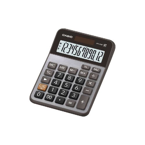 Calculadora de Escritorio de 12 Dígitos Negro con Gris Casio - TONY Superpapelerías | Tienda en Linea