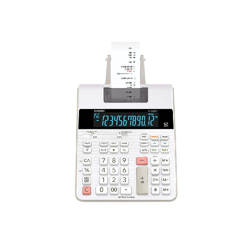 Calculadora para Escritorio de 12 Dígitos con Impresión Casio FR-2650RC - TONY Superpapelerías | Tienda en Linea