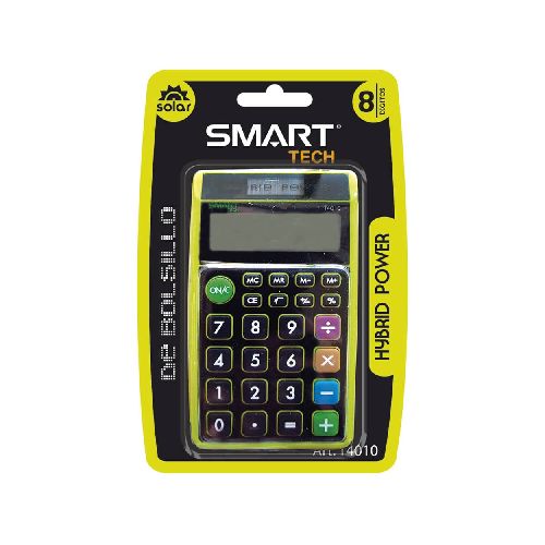 Calculadora de Bolsillo Chica de 8 Dígitos Hybrida Smartech - TONY Superpapelerías | Tienda en Linea