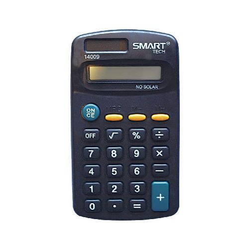 Calculadora de Bolsillo Chica de 8 Dígitos The Basic Smartech - TONY Superpapelerías | Tienda en Linea