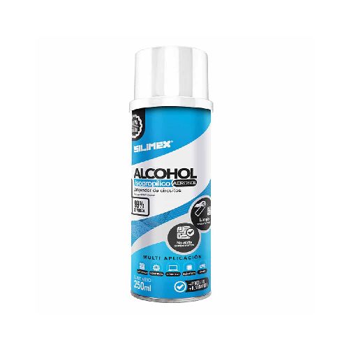 Alcohol Isopropílico en Aerosol para Limpieza con 250 ml Silimex SLMX-963 - TONY Superpapelerías | Tienda en Linea