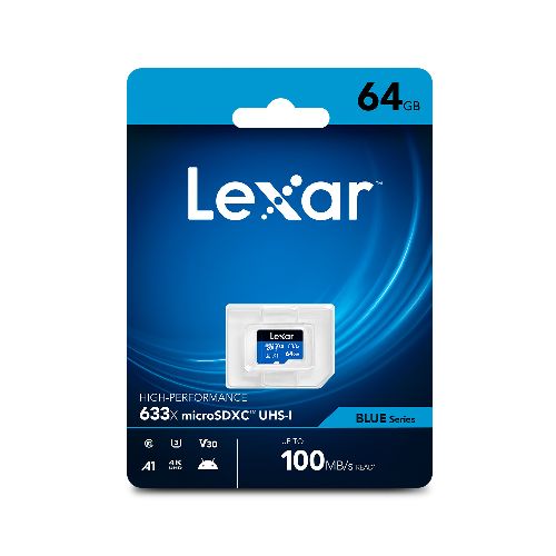 Memoria Micro SD Lexar 64gb Azul Premium | RadioShack México