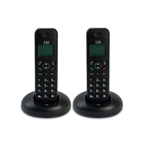 Teléfono Inalámbrico 1702-1 LM Negro 2 piezas | RadioShack México