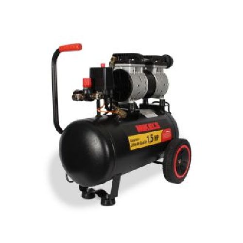 Compresor de aire 1.5 HP (24 lts) LIBRE DE ACEITE SILENCIOSO  