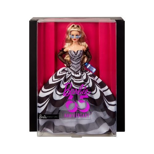 Muñeca Barbie 65 Aniversario (Rubia) HRM58  Mattel