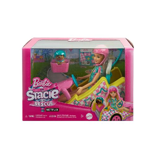 BARBIE STACIE AL RESCATE GOKART HRM08  Mattel