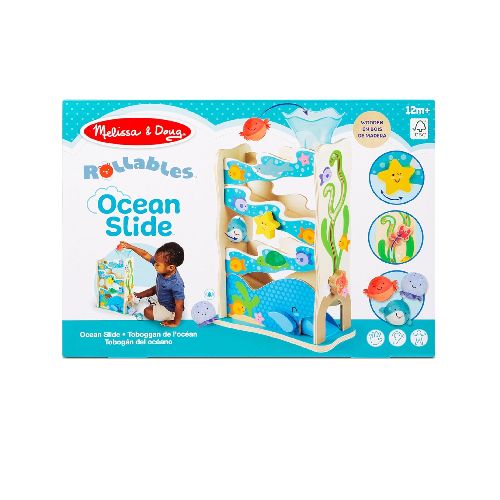 Melissa & Doug Rollables Tobogán del Océano de Madera  