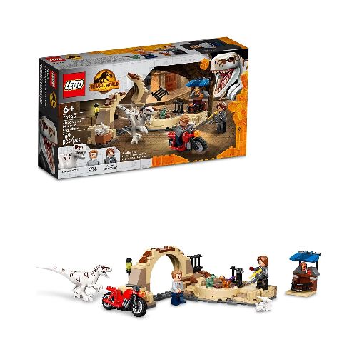 Lego Atrociraptor Dinosaur Motorcycle Chase 76945  