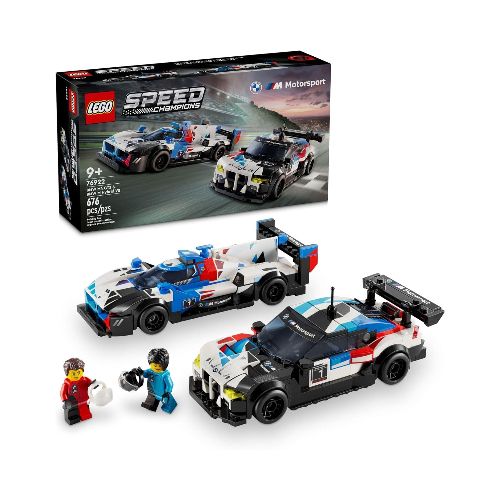 Lego Speed ​​Champions Racing Cars BMW M4 GT3 and BMW M Hybrid V8 Set 76922  