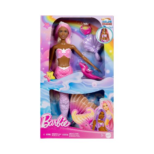 Barbie Fantasía Sirenas Colores Mágicos  HRP96  