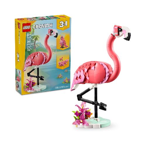 LEGO Creator 3en1 Fauna Salvaje: Flamingo Rosa 31170  