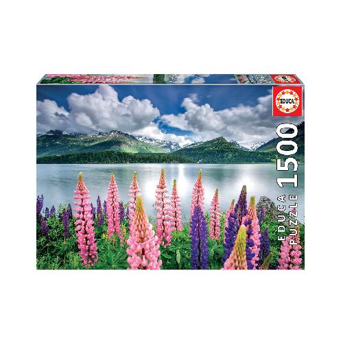 Puzzle Lupins in Lake Sils 1500 pcs  