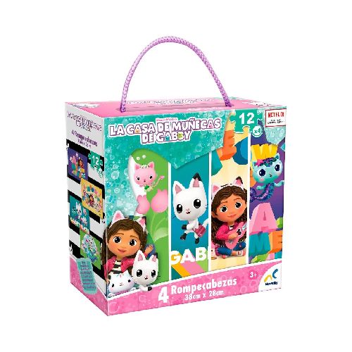 Novelty 4 in 1 Gabby's Doll House Puzzle  