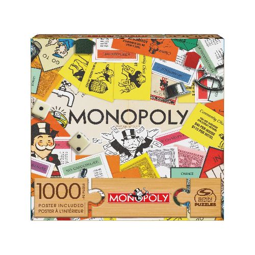 Spin Master Retro Monopoly Collage Puzzle  