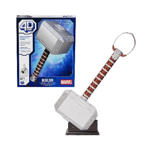 4D Build Marvel Thor's Hammer Mjolnir Puzzle Model Kit  