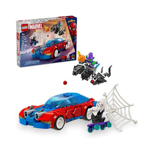 Lego Marvel 76279 Auto de Carreras de Spider-Man y Duende Verde Venomizado  