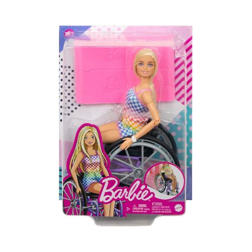 Barbie Fashionista Muñeca Silla de Ruedas Morada  