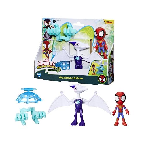 Marvel Spidey and His Amazing Friends Figura de acción de Dino G0123  