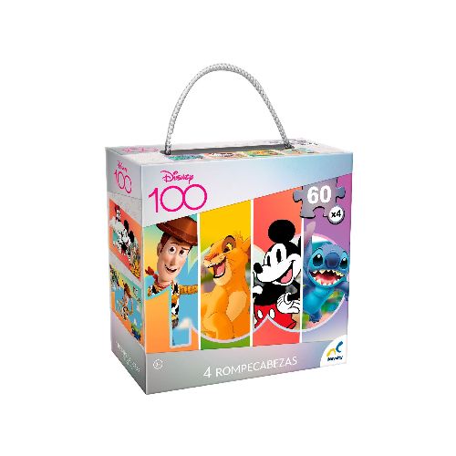 Novelty 4 in 1 Puzzle D100 Pixar  