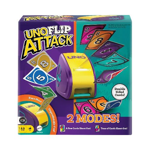 Mattel Games UNO Juego de Mesa Flip Attack  HXT54  