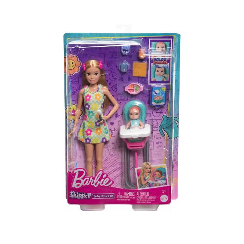 Barbie Skipper Breakfast Time with Baby HTK35  