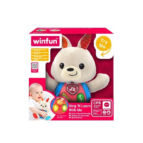 Winfun Peluche para bebés con luces y sonidos Conejo  