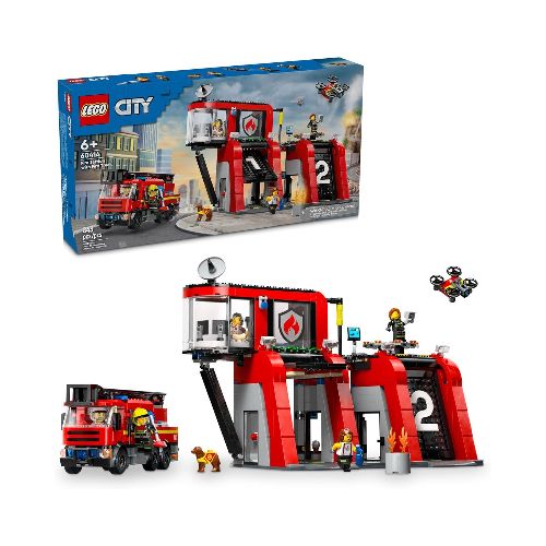 LEGO City Estación de Bomberos con Camión de Bomberos 60414  