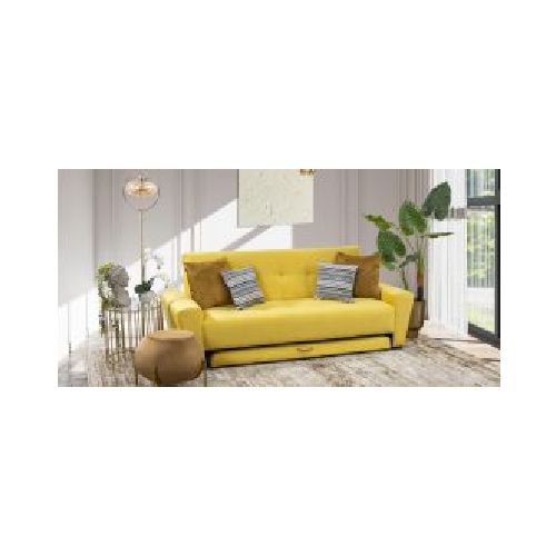 Sofá Cama Con Cama Baja Irlanda New Amarillo  