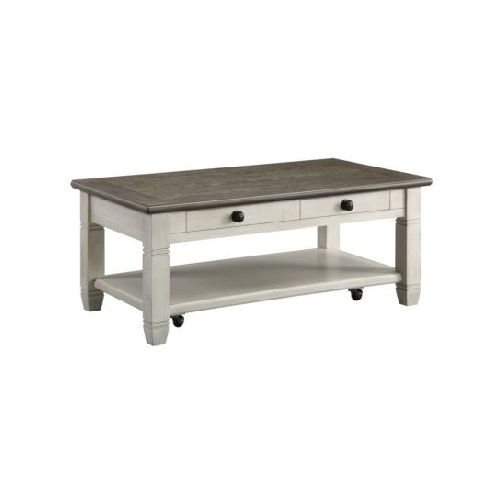 Mesa De Centro Rectangular Granby  Blanco  