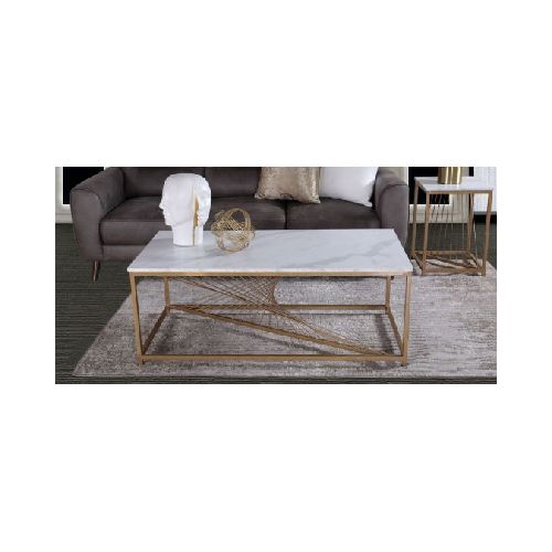 Mesa de Centro Rectangular Italo Blanco  