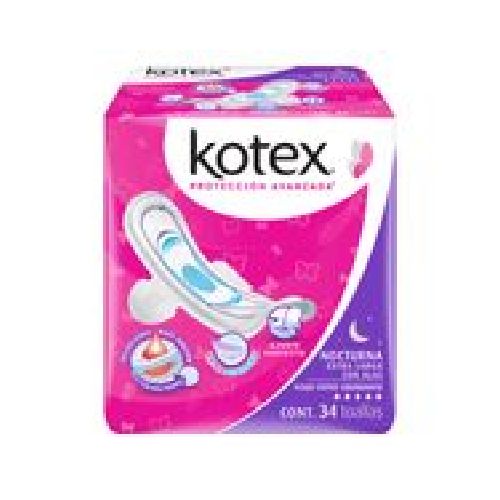 Toallas Femeninas Kotex Nocturna con Alas 34 Toallas | Chedraui - Chedraui — Tu supermercado en línea