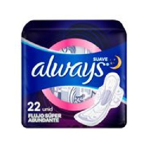 Toallas Femeninas Always Suave Nocturna 22 Toallas | Chedraui - Chedraui — Tu supermercado en línea