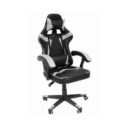 Silla Gamer Audiotek Gaming Blanca Pc Ergonomica Reclinable  