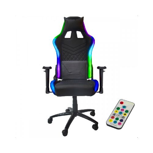 Silla Gamer Gaming Ergonomica Reclinable Luz Led Rgb Luces  