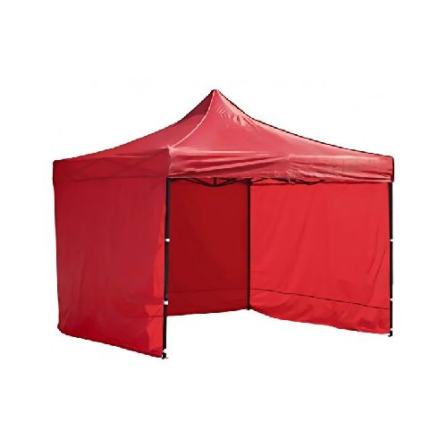 Carpa Paredes Roja Lona 3m X 3m Plegable Toldo Impermeable  