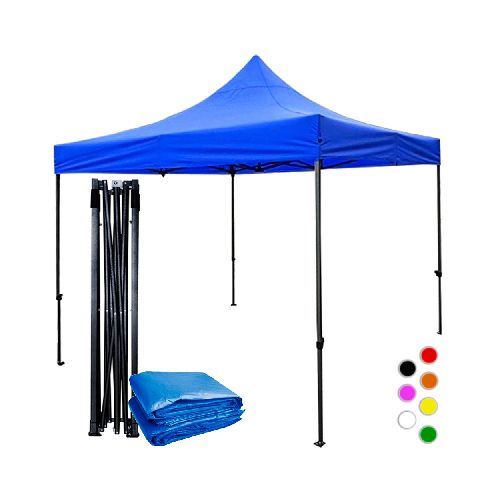 Carpa Toldo 3x3 Reforzado Azul Plegable Impermeable Jardin  Jardimex