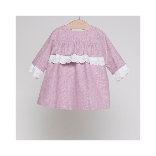 Vestido Bebé Oxford Rosa | PACHUS México