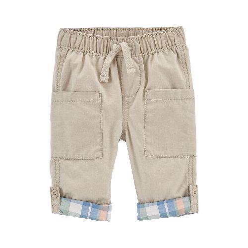 Pantalón Oshkosh convertible caqui para bebito  