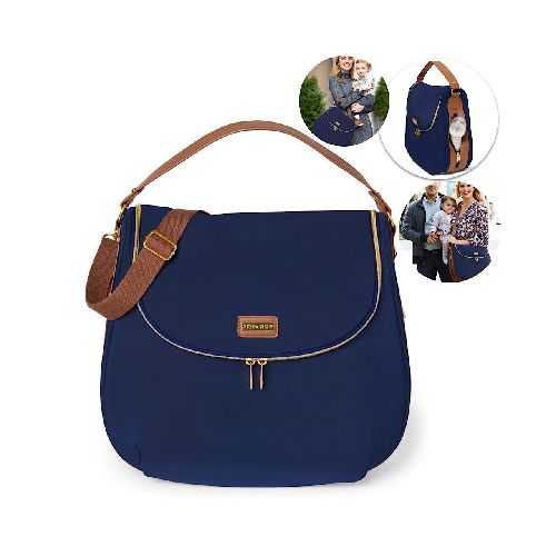 Bolso pañalera Skip Hop curve azul  