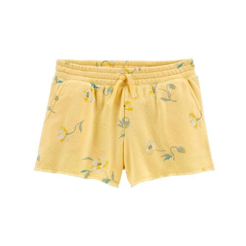 Short Oshkosh floral amarillo para niña  