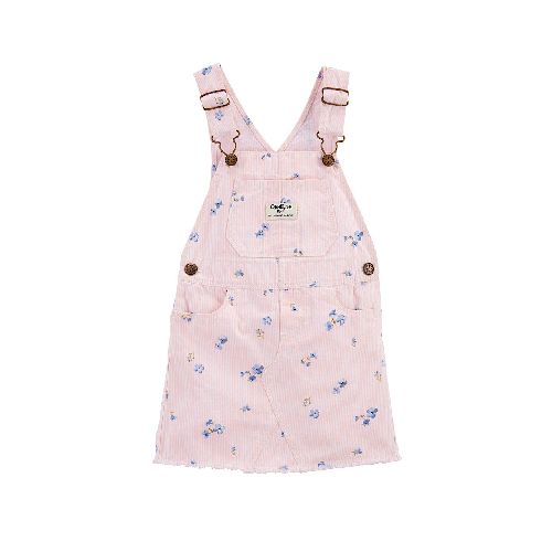 Vestido Oshkosh rosa con flores para niña preescolar  