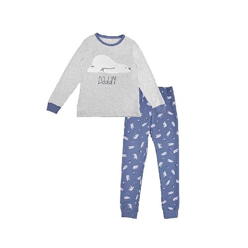 Pijama Baby Creysi gris oso polar  