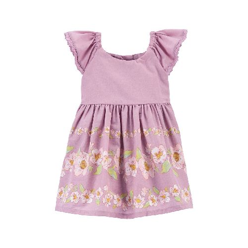 Vestido Oshkosh lila floral  