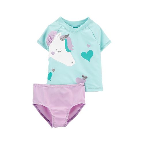 Traje de baño Carter’s 2 piezas unicornio  