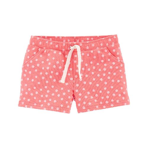 Short Carter’s coral bolitas blancas niña preescolar  